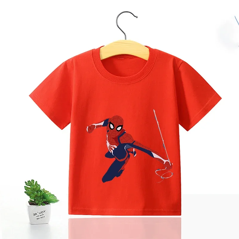 Marvels Children T Shirt Boys Girls Clothes Wolverine Hulk Shirts Cotton Comfortable Spiderman Summer Tops Clothes Children Tee