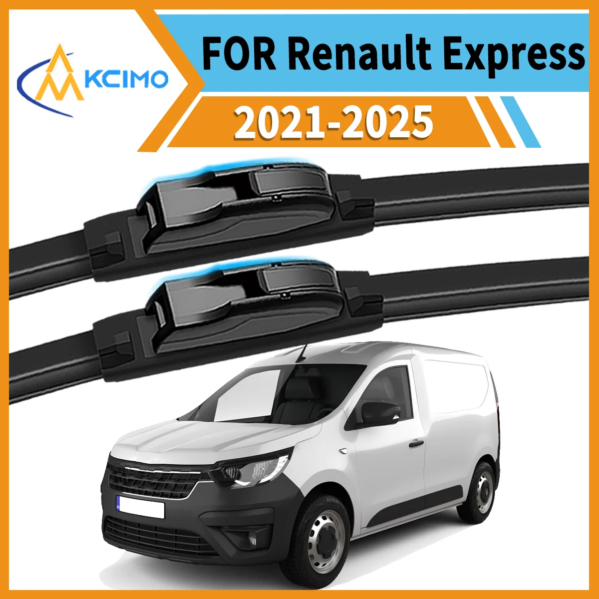 

Essential Safety Pair 2 Front Wiper Blades for Renault Express 2021-2025 All-Weather Clarity Durable Easy to Install