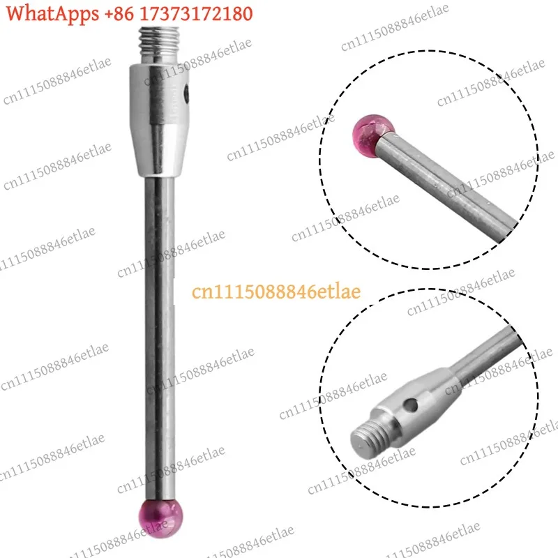 k03 CMM Contact Probe M3 Thread 3mm Ruby Ball Tip 30mm Length A-5003-0057 Universal Measuring Stylus for Coordinate Machine