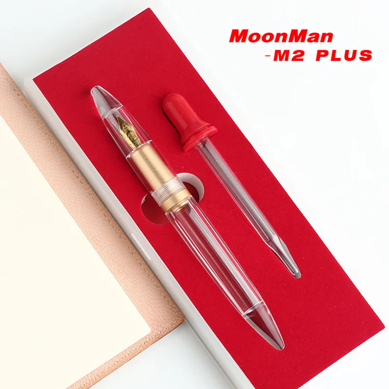 

MoonMan M2 PLUS Fountain Pen Transparent Demonstration Pen Large Capacity Dropper Filling Fountain Pen Ink Collection Writing