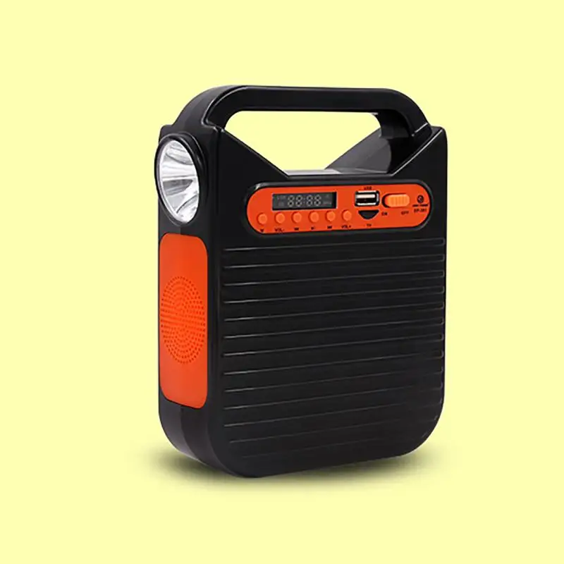 Imagem -06 - Painel Solar Recarregável Portátil Sistema Gerador de Armazenamento de Energia Carregador Usb com Rádio fm Lâmpadas Led para Exterior 25w