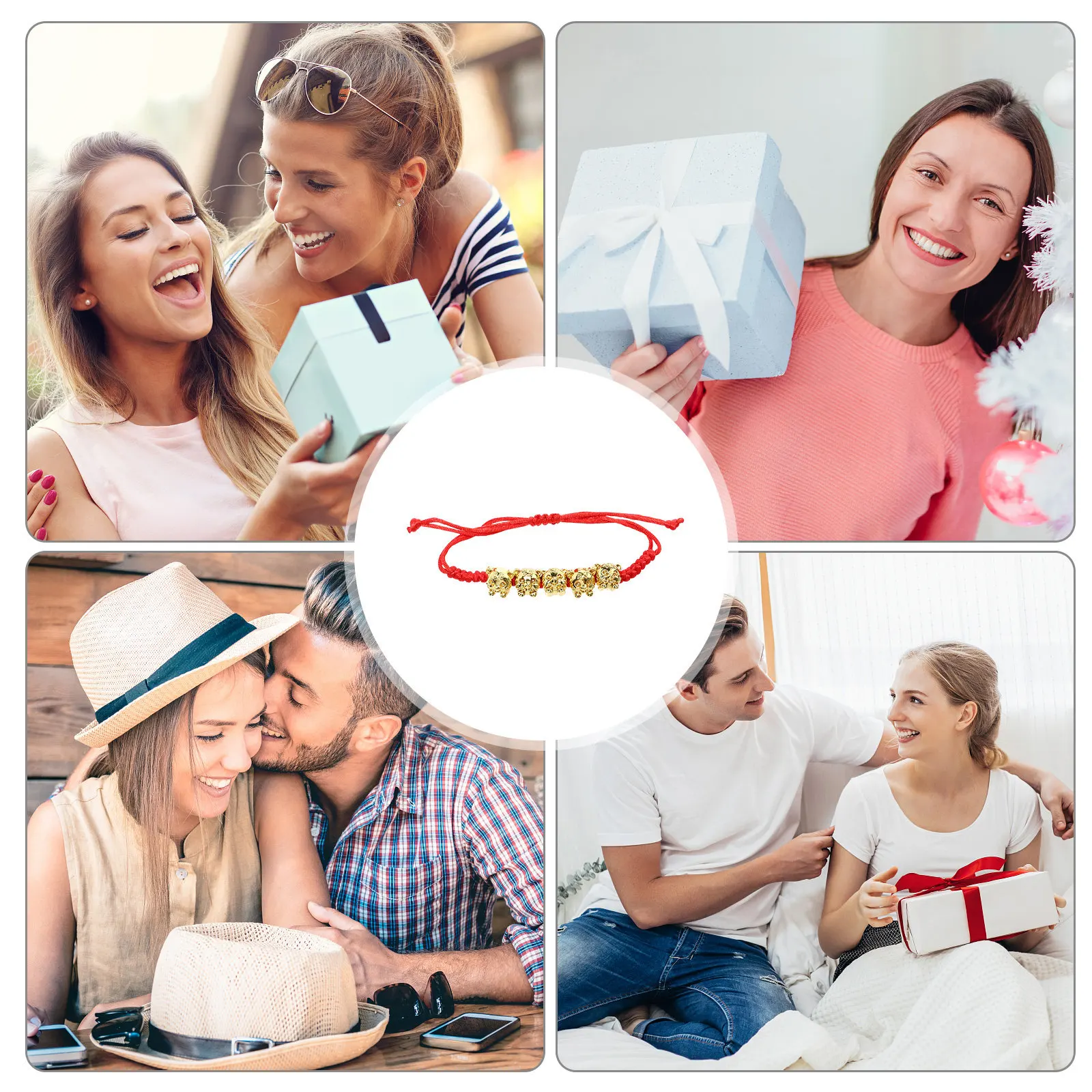 النمر العام حبل أحمر سوار قابل للتعديل سلسلة حمراء عقدة تميمة حماية ضد الحظ السيئ سلسلة المعصم الثروة