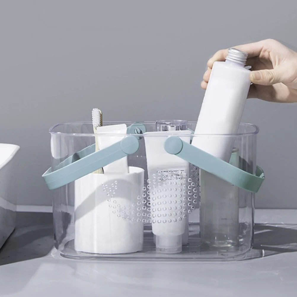 

Portable Thickened Plastic Basket Organizer Bins for Bathroom Kitchen Dorm Tidy Clutter Free Plastic Baskets Organizer Baskets