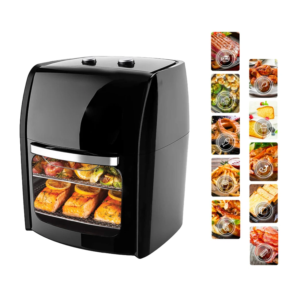 

Factory New Technology 12l Control Household Electric Deep Smart Air Fryer Oven with Visible Window