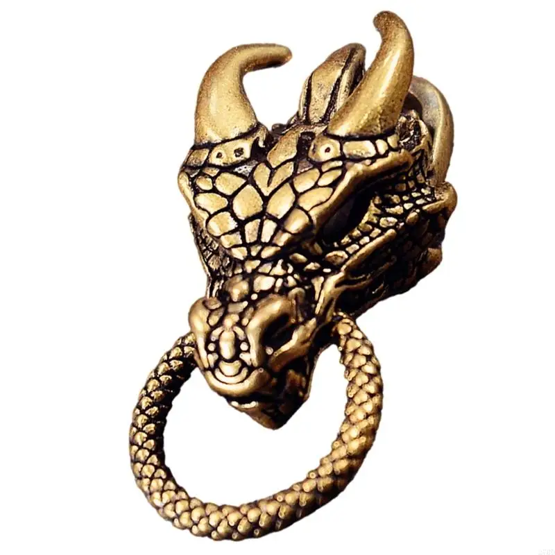 

270D Artistic Dragon Metal Beads for Creative Paracord Projects and Fashionable Jewelry Large Hole Charm Artistic Collectible