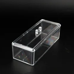 Rectangle Home Clear Storage Transparent Display Organize Cosmetic Makeup Make Up Cotton Swab Acrylic Box