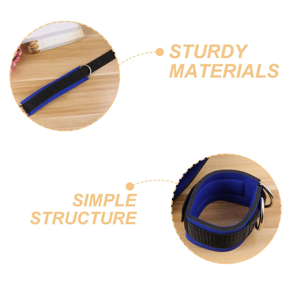 

2pcs 1 Pair Durable Ankle Straps For Cable Machine Gym Leg Strength Training Foot Attachment Fitness Workout Strap Nylon Leg