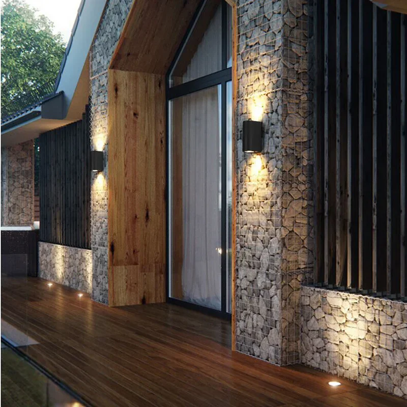 

AC/DC12-24V IP65 Waterproof indoor outdoor Led wall lights up down Led Wall Lamp Surface Mounted Cube Garden Porch Light