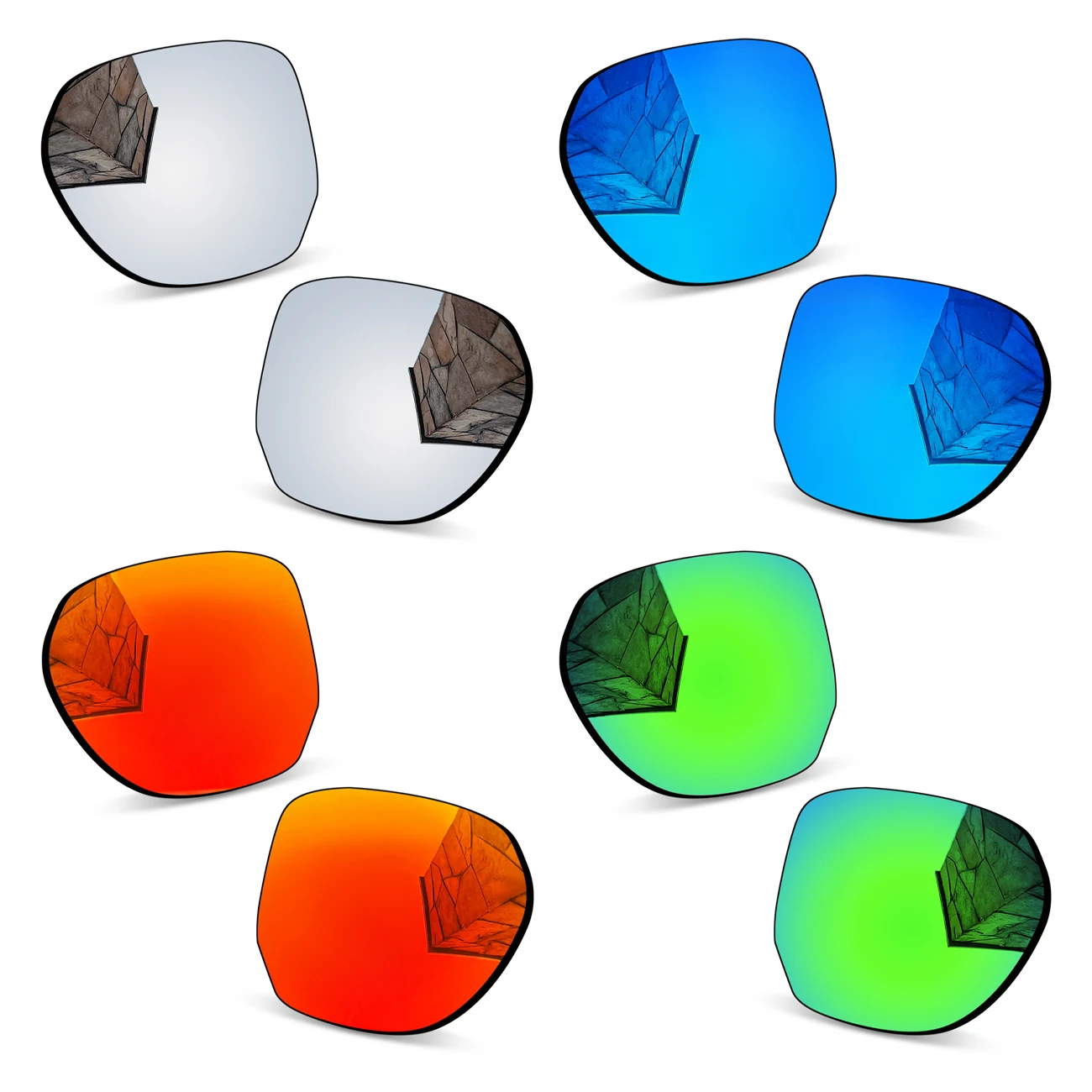 

1.5mm Polarized Replacement Lenses for Oakley Latch Beta OO9436 54mm Sunglasses - Impact-Resistant Material