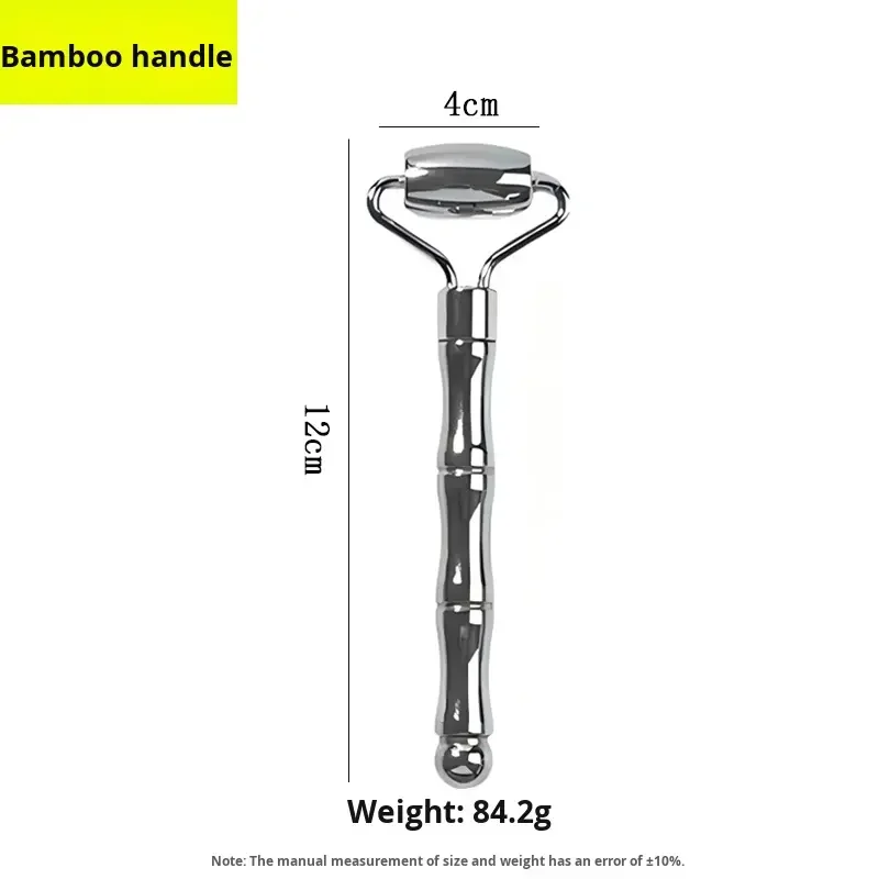 Rodillo de doble cabezal, herramientas para el cuidado de la piel, para cara, ojos, cuello, acero inoxidable 304, masaje de belleza Facial, herramienta Gua Sha en forma de corazón, masaje Facial