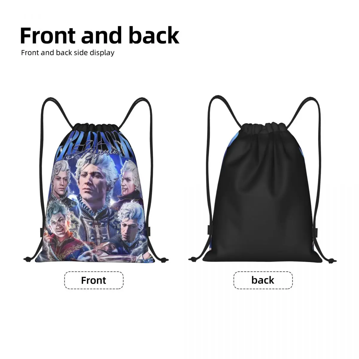 Astarion Bulders Gate mochila con cordón, bolsa deportiva para gimnasio, juego, Sackpack de cuerdas para Yoga