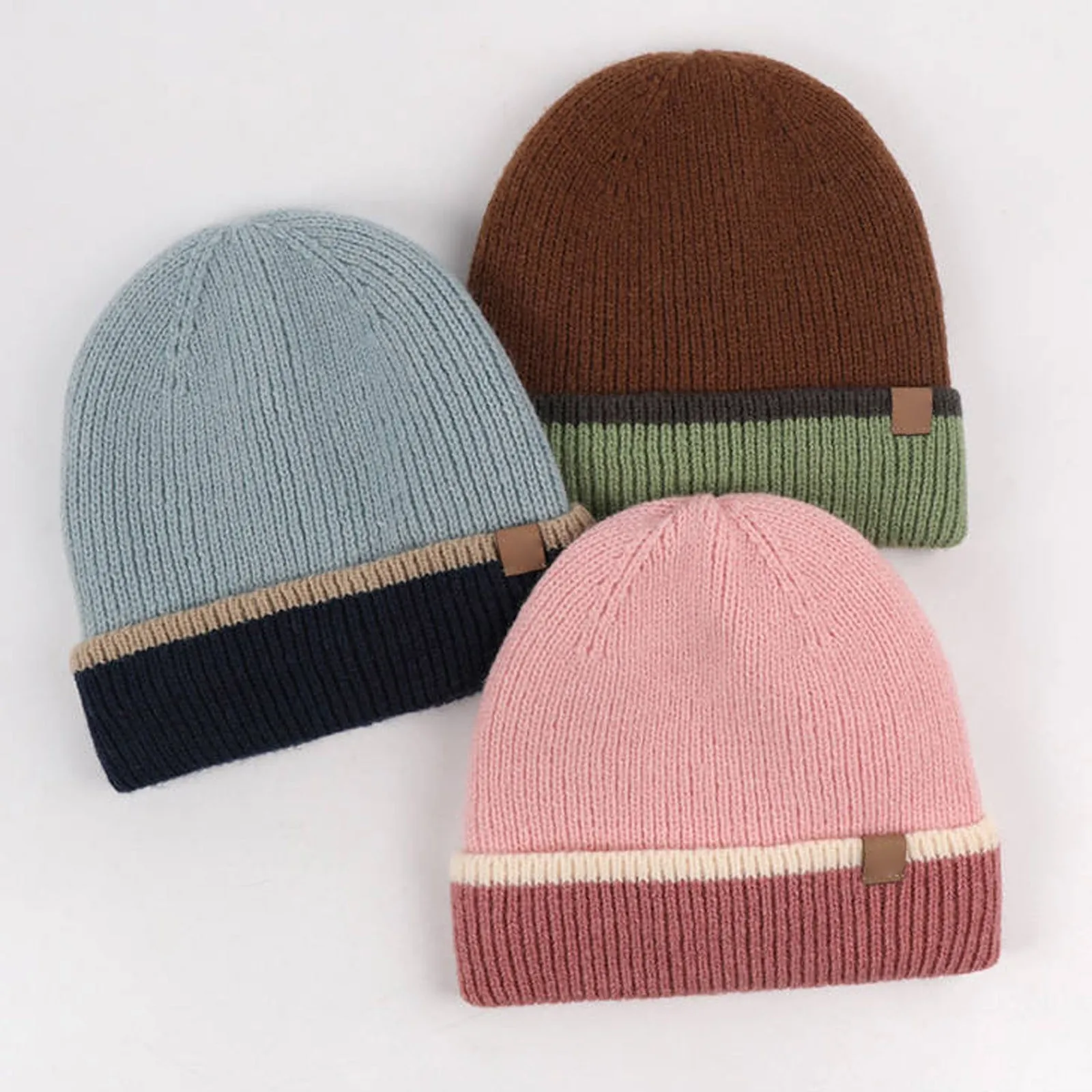 Inverno Cappello Del Bambino Sciarpa Guanti Set Per Bambini 3 Pezzi Accessori Pompon Berretto Lavorato A Maglia Per Bambini All'aperto Caldo Cappelli Invernali per le Ragazze Ragazzo 1-5Y