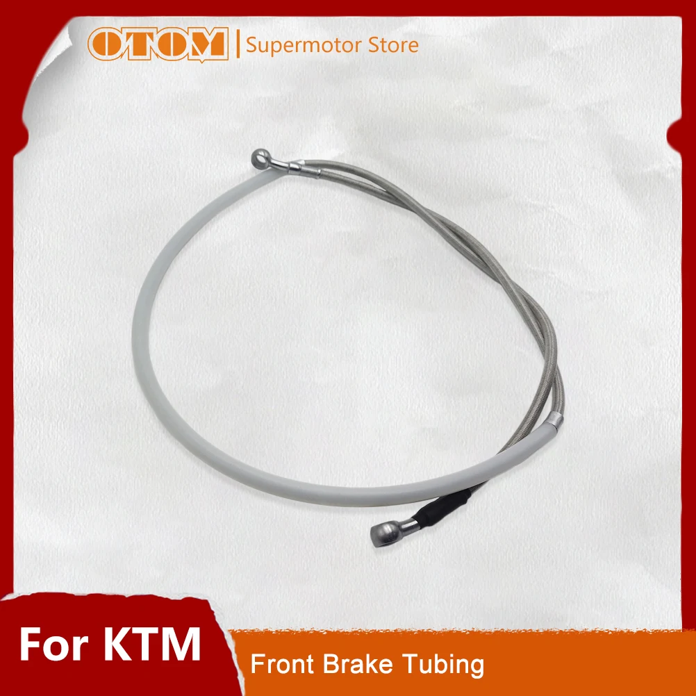 OTOM Motorcycle 1335mm Braided Front Brake Hose Line Steel Cable Pipe 59013010000 For KTM HUSQVARNA 125-540 250-300 SX EXC TC FX