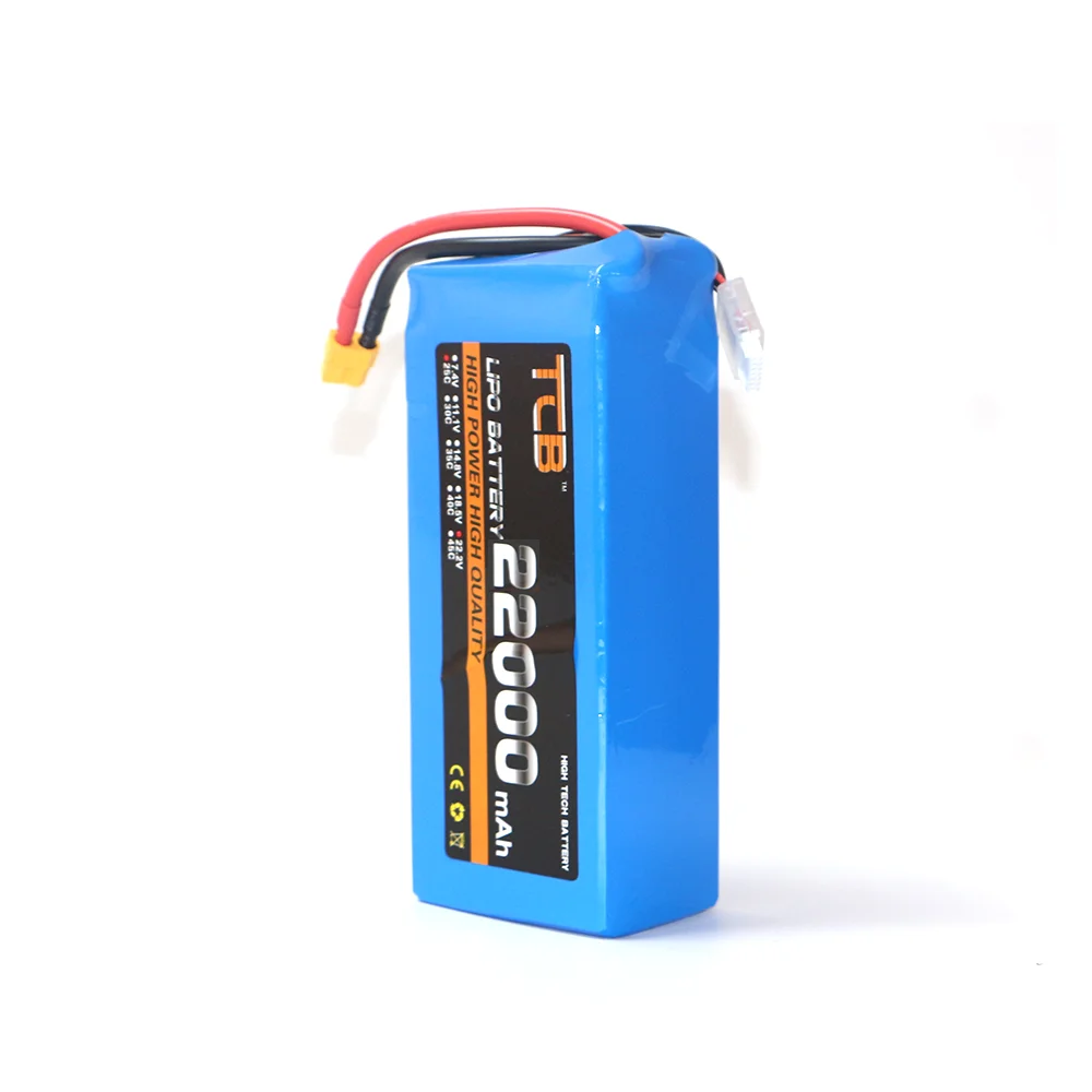 TCB 6S RC LiPo Battery 22.2V 16000 22000mAh 25C 6S For RC Aircraft Airplane Drone Car Boat Helicopter 22 Ah Batteries LiPo AKKU