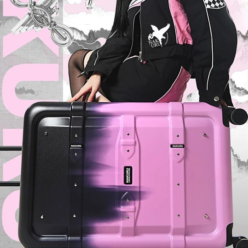 Suitcase Large Capacity 20/29 Password Lock Carry on Luggage Girls' Trolley Case Newest Travel Bag on Wheels Free Shipping