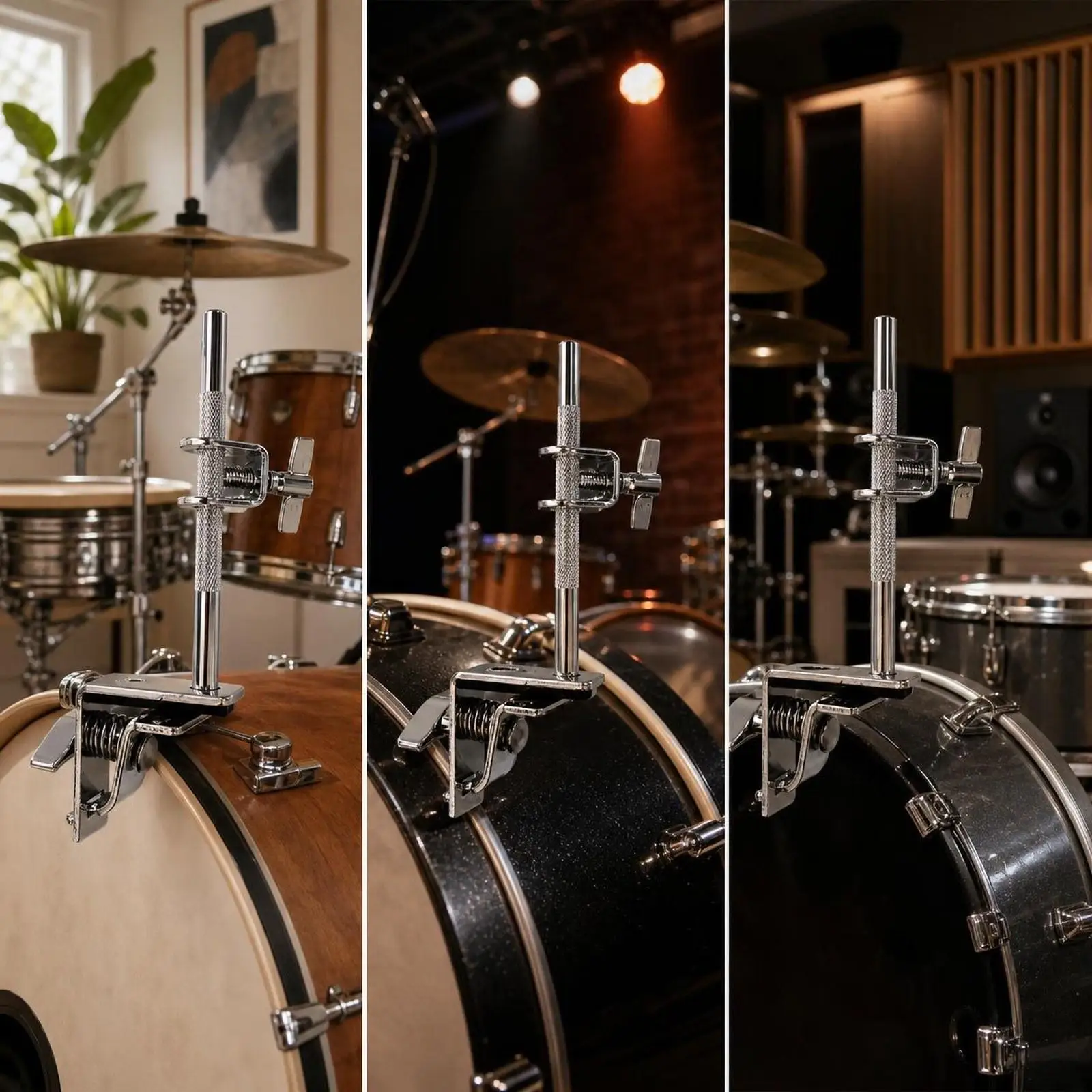 Abrazadera para Campana de Bombo, Aro Ajustable para Campana, Soporte de Campana para Bombo para Suministros de Bateristas de Jazz
