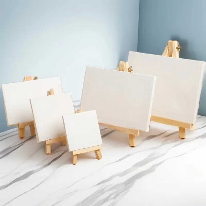 Mini Desktop Easel Student Small Easel Desktop Sketch Tripod Wooden Folding Oil Painting Board Art Supplies Back To School Gifts