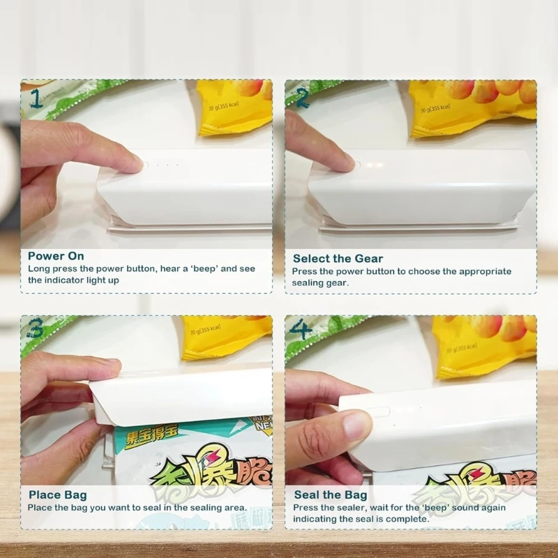 Electric Vacuum Sealer Portable for Various Bag Type Preserves Taste Freshness of Items Enthusiasts Home Drop Shipping