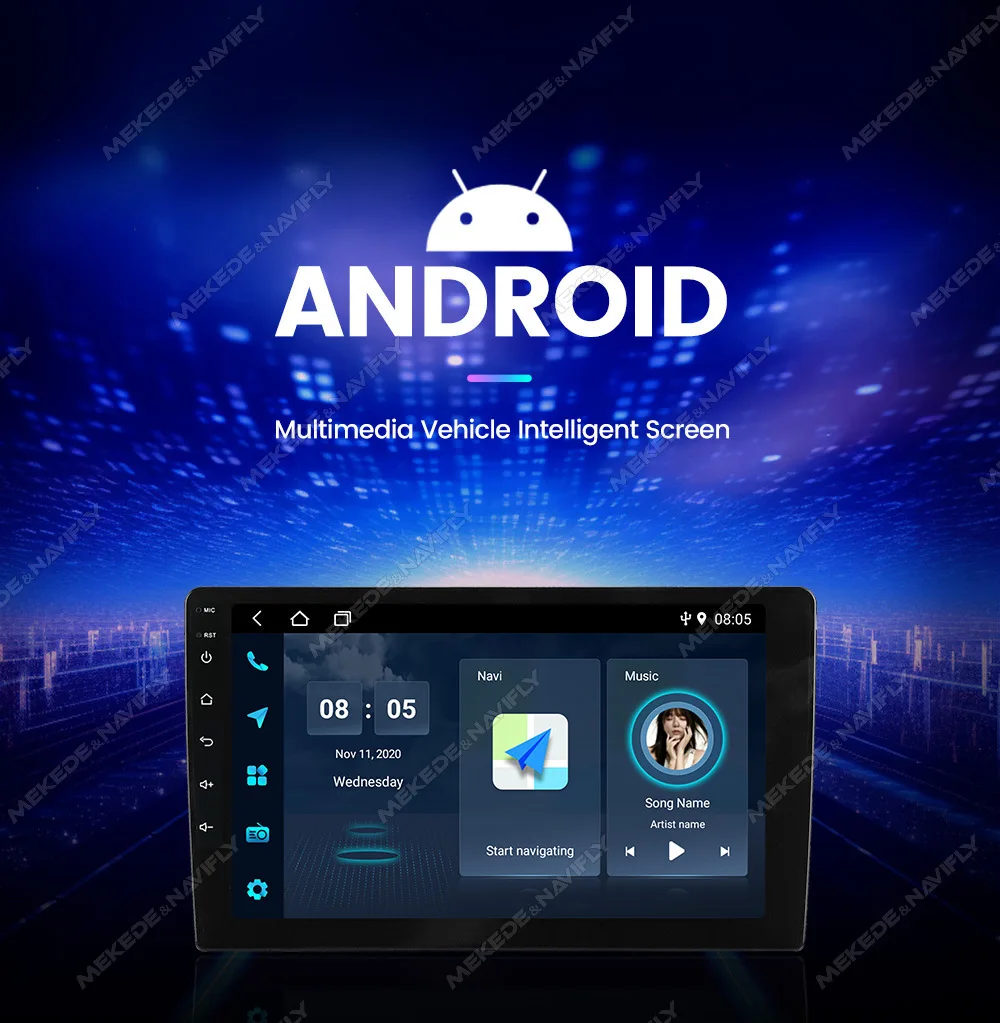 Compatible Toyota Corolla Verso 09-18 Android Car GPS Navigation MP5 Bluetooth Player Carplay