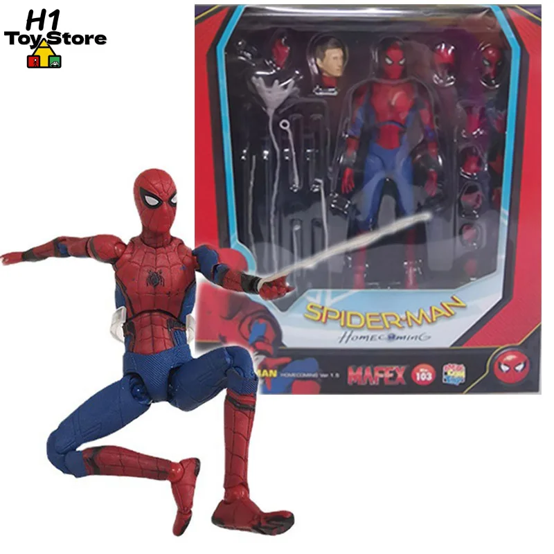 spider-man-homecoming-deluxe-articulated-action-figure-with-replaceable-heads-hands-accessories-for-marvel-collectors