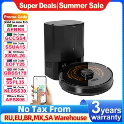Robot Vacuum Cleaner K30 Self-cleaning dustbin, Dual Laser,UV Spot Cleaning,240mins Runtime, Auto Smart Carpet Floor Washing