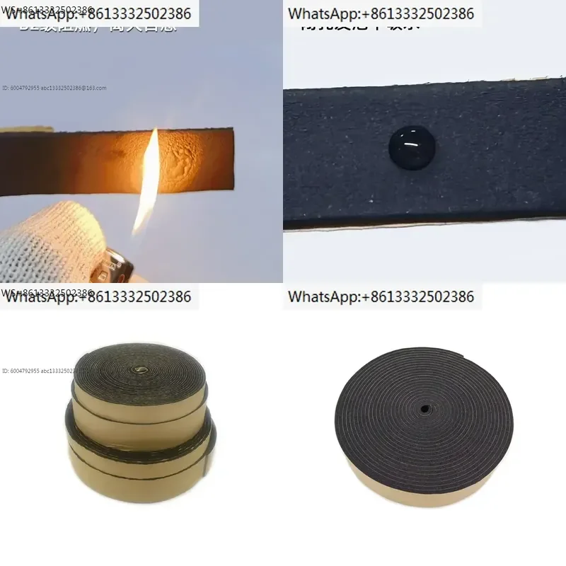 5pcsPipeline insulation cotton, flame retardant, thermal insulation, fireproof, waterproof, self-adhesive sealing strip tape