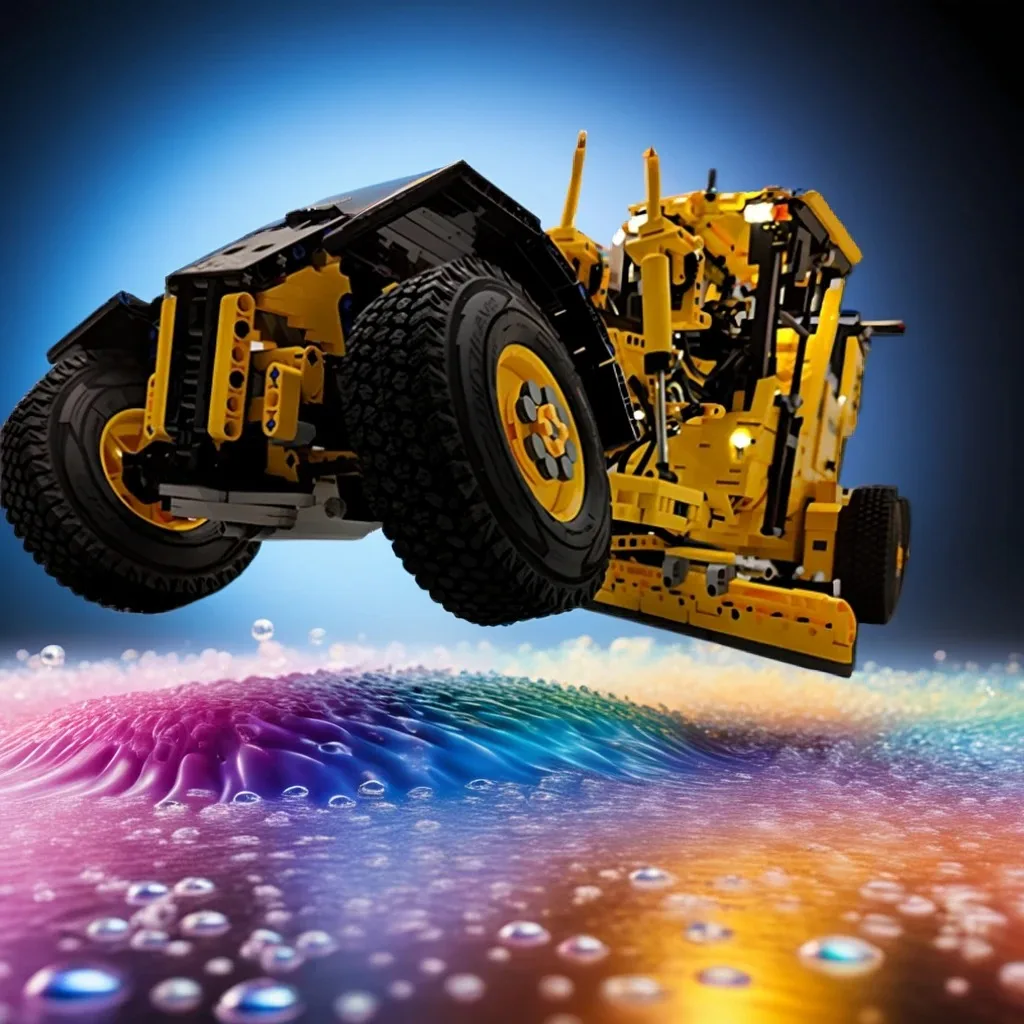

4852Pcs Volvoer G970 Motor Grader MOC Engineering Road Construction Machine Education Building diy Blocks Birthday Toys Gift