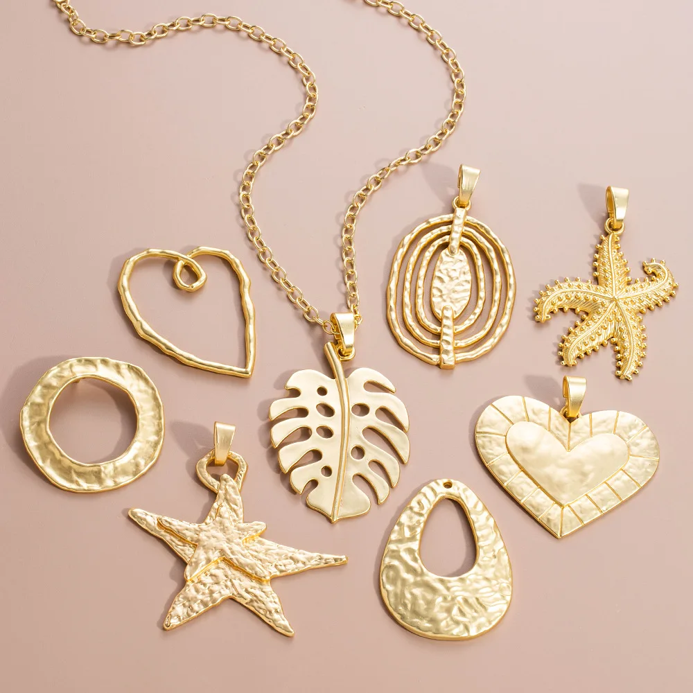 

Popular diy accessories, retro large geometric alloy fashion clothing accessories, DIY accessories