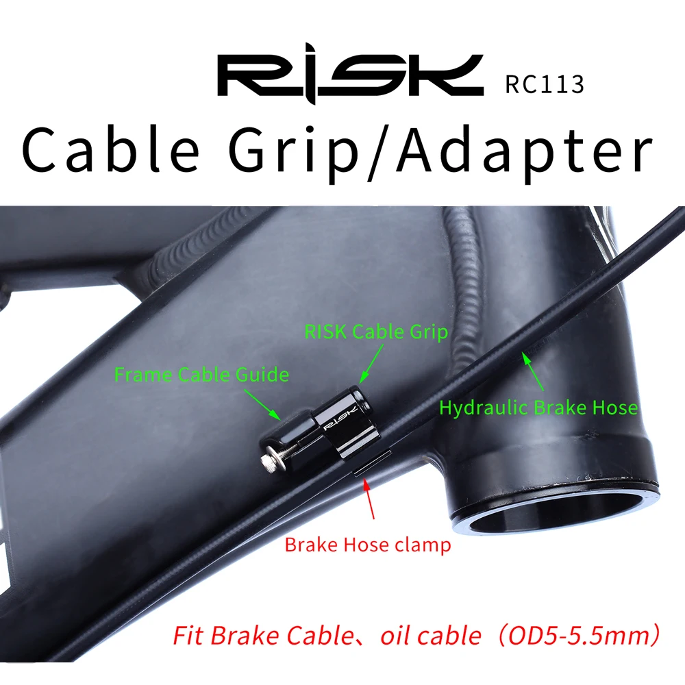 RISK Bike Cable Grip Adapter Guide Bicycle Oil Tube Fixed Conversion Seat Wire Trap Brake Line Pipe Tubing Alignment Organizer