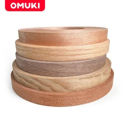 OMUKI Solid wood veneer edge banding with woodworking DIY furniture wardrobe cabinet edge banding width 2cm