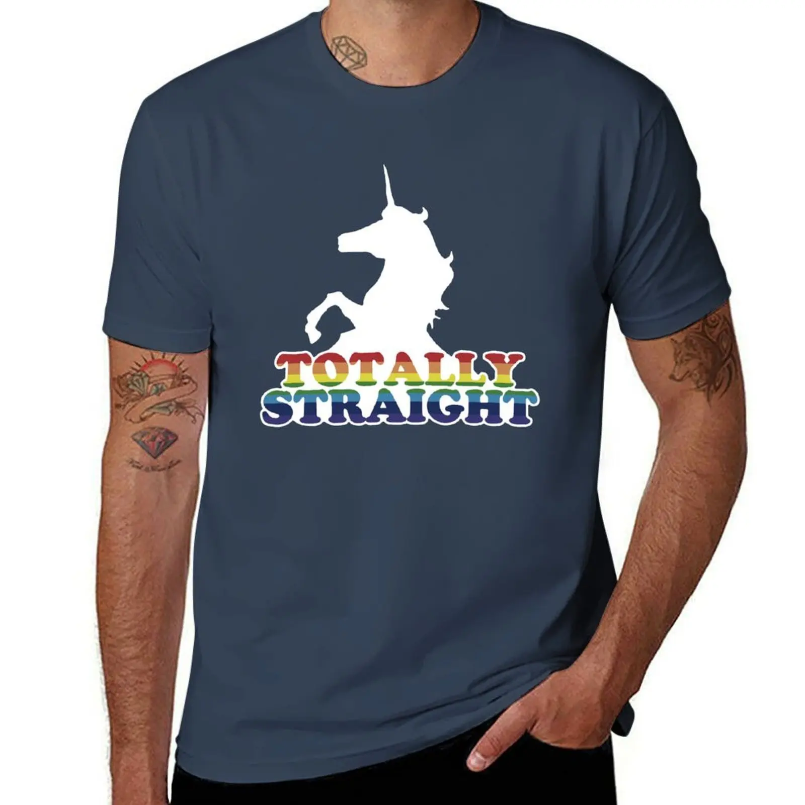 Totally Straight T-Shirt Industrial Work Tee Shirt