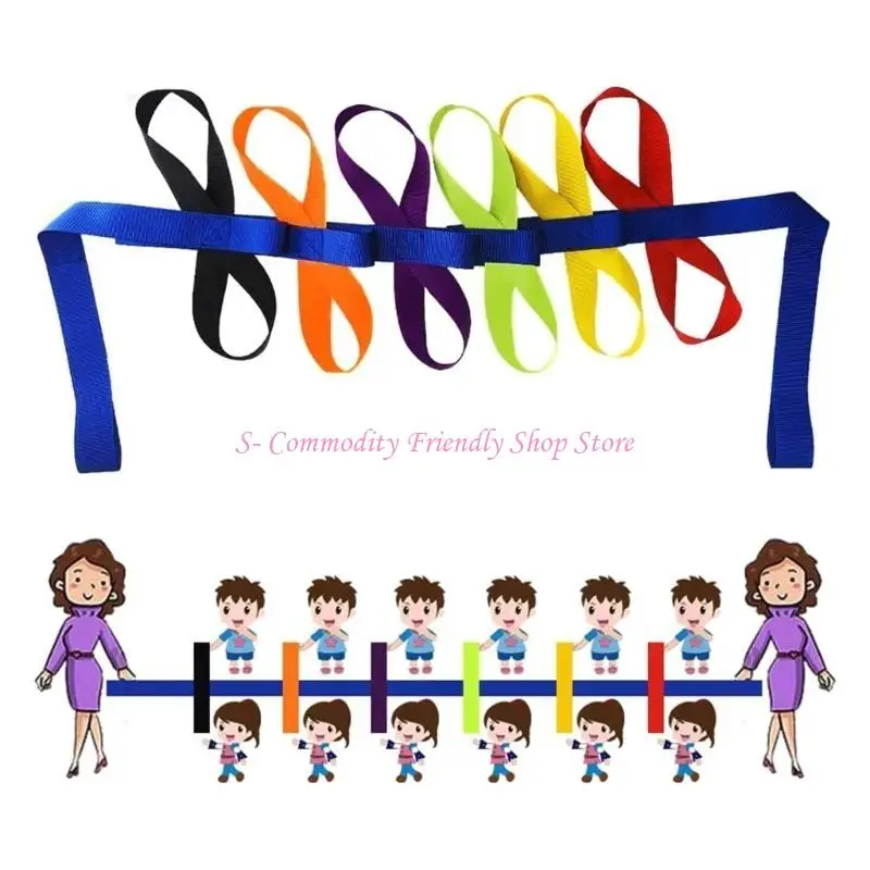 85ae Educational Walk Rope Nylon Walking Rope ScHe School Security Rope Hands Hands Sicurezza dei bambini con corda per