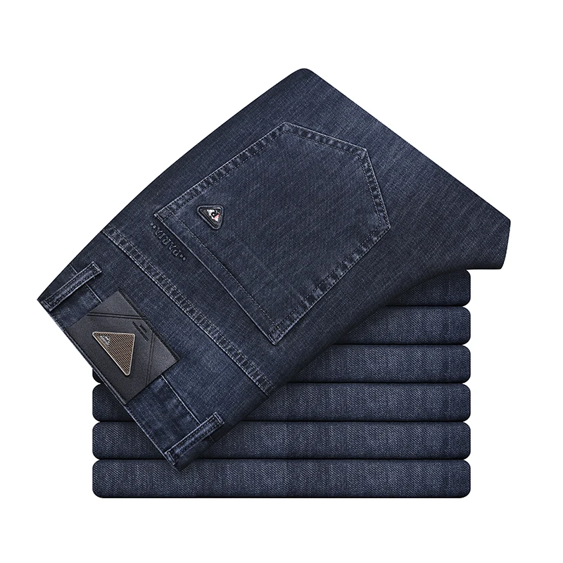 Fashion Loose Spliced Zipper Pockets Embroidery Casual Pants Men's 2024 Spring Summer New Oversized Solid Color All-match Jeans