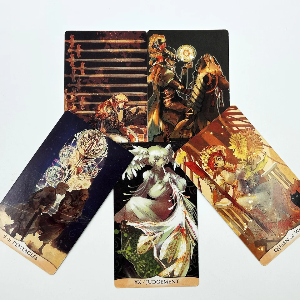 Traditional Manga Tarot Deck 78 Cards Vintage Game