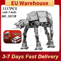 1137 Pieces Motorized Walking AT-AT Model Building Set Blocks Bricks Toys Children Birthday Gifts Compatible with Set 10178
