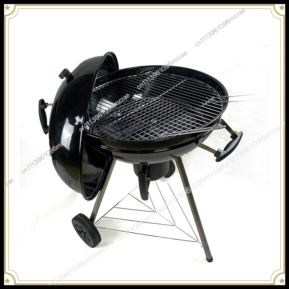 Wheeled Mobile Portable Apple Stove Family Yard Outdoor Camping Picnic Braised Barbecue Rack Fireplace