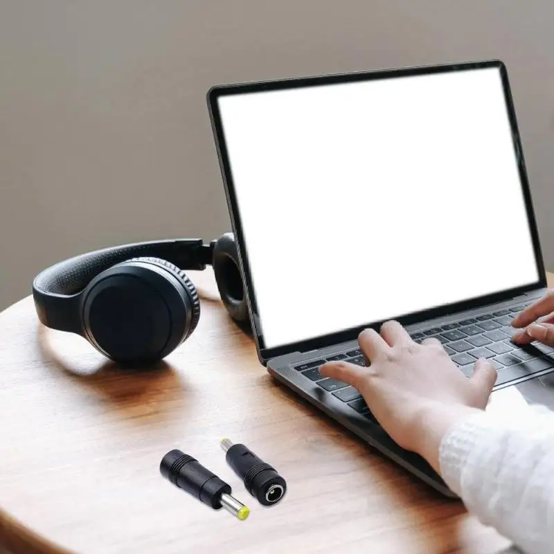 Y5LC DC5521 5.5x2.1mm Vrouw naar Ronde Kop DC4.8x1.7 Mannelijke Socket Connector Adapter Laptops Power Opladen Converter