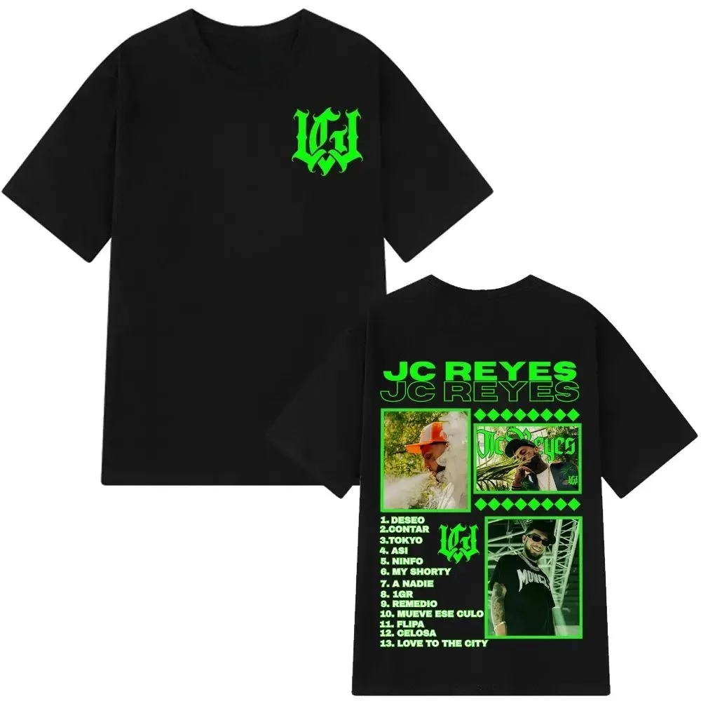 Men Neon Green Collage Gothic Print T‑Shirt Short Sleeve Loose Fit Streetwear Tee For Men Hip Hop Style Daily Casual Tops