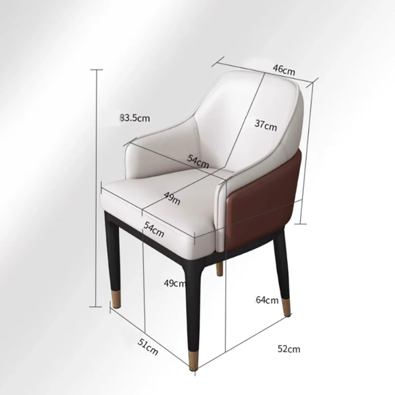 Nordic Elastic Dining Chairs Comfortable Custom European Aesthetics Dining Chairs Luxury Ergonomic Chaise Design Home Furniture