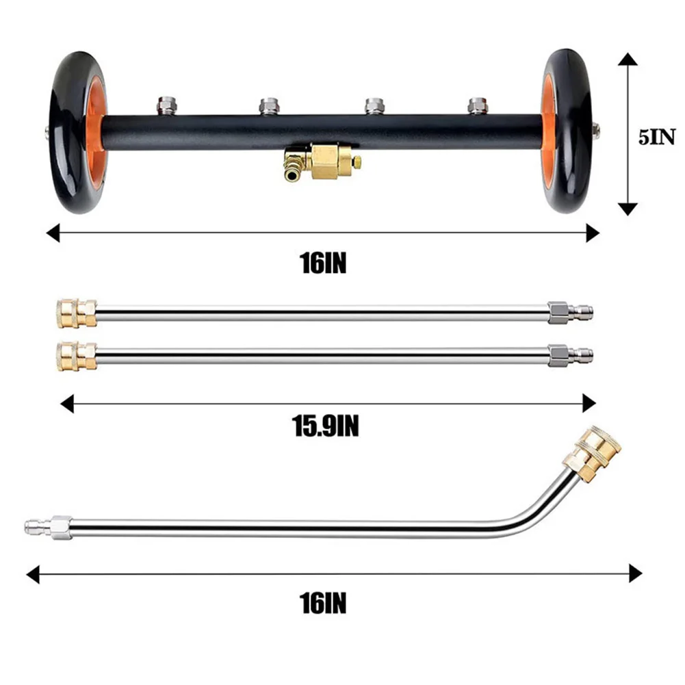 Pressure Undercarriage Washer Attachment Attachment Cleaner Extension Wands High-Pressure Pressure Washer Attachment