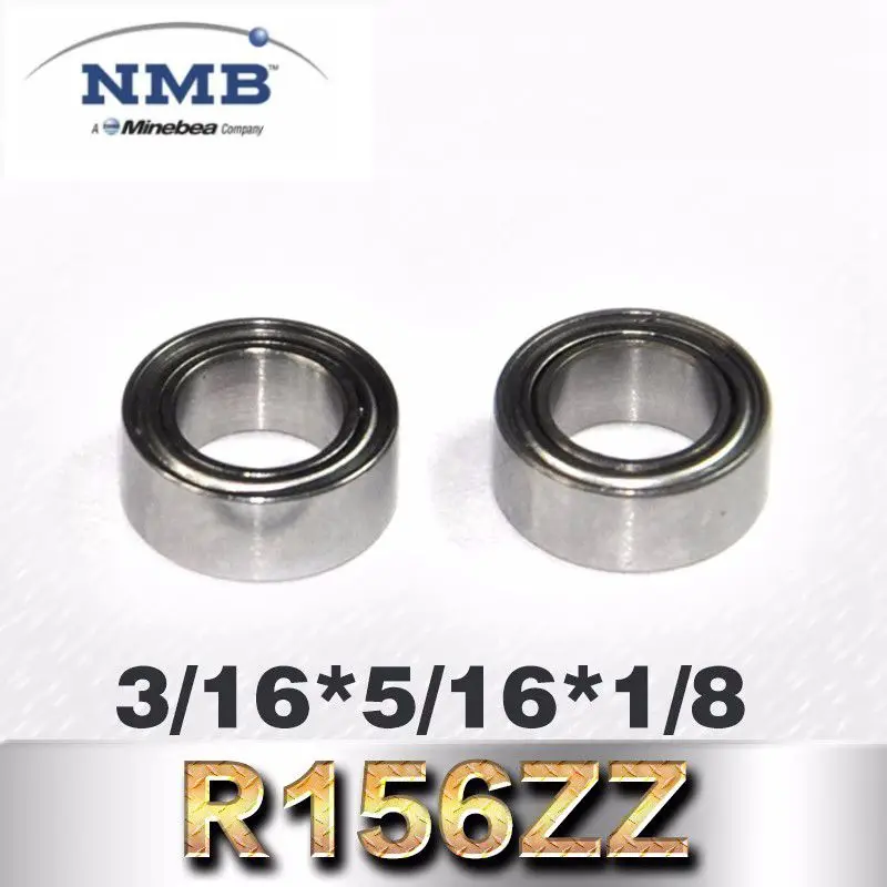 20pcs NMB bearing R156ZZ 4.7625*7.9375*3.175 mm inch deep groove ball bearing  3/16x5/16x1/8