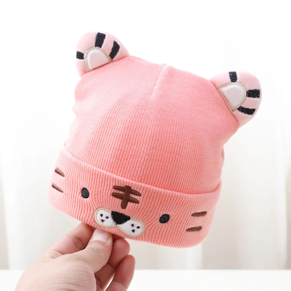 Cartoon Animal Tiger Beanie Hat For Newborn Baby Hats Toddler Infant knitted Hat Kids Girl Boy Winter Warm Bonnet 0-12M