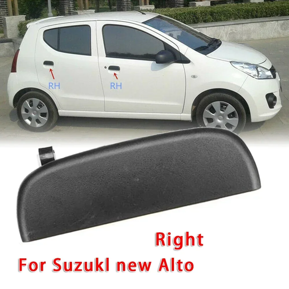 Practical Door Handle Outer Maintenance Outside Assembly Replace Spare Accessory Parts Plastic Auto Black For Suzuki New Alto