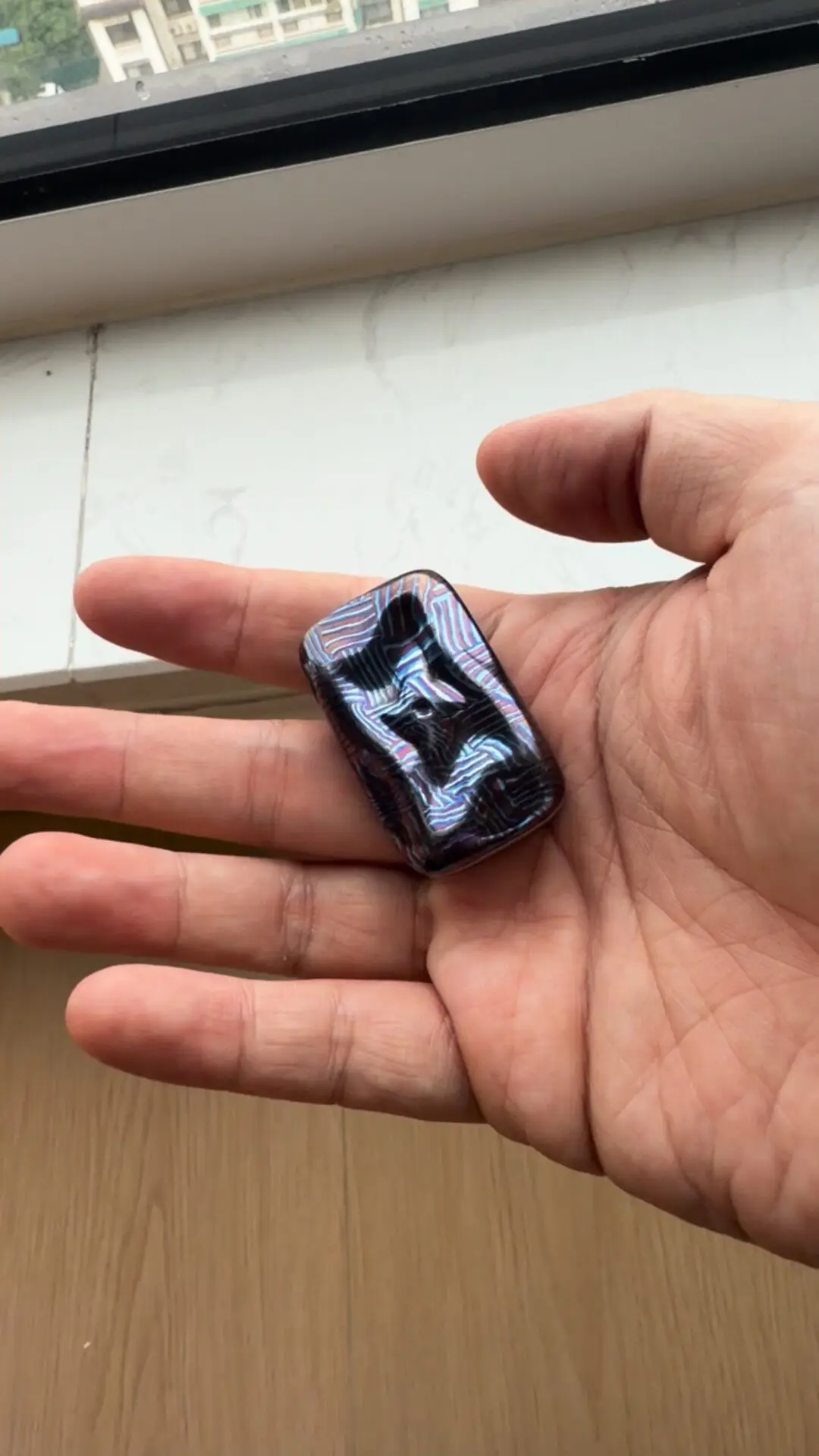 Used EDC JJEDC Titanium Horse Polished Mini Hand Sword, Special Material Edc Unlimited Position Push Card