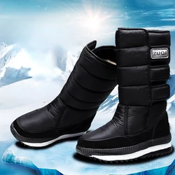 Stivali da uomo con plateau Stivali da neve da uomo per scarpe da uomo Peluche spesso Impermeabile antiscivolo Inverno Mantieni calde Scarpe Plus Size 34 - 47