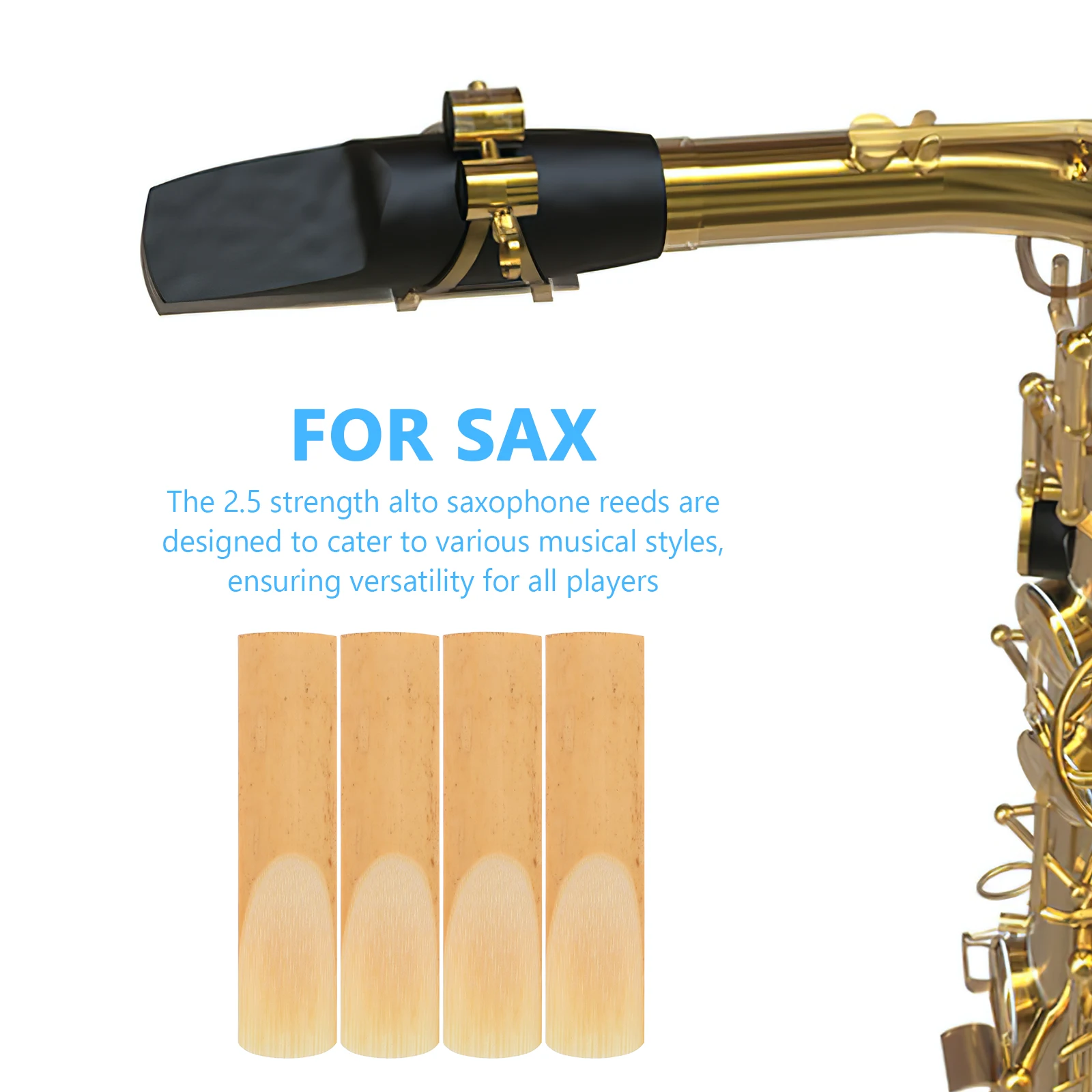 

20 Pcs Saxophone Reeds for Clarinet Traditional Alto Oboe Repair