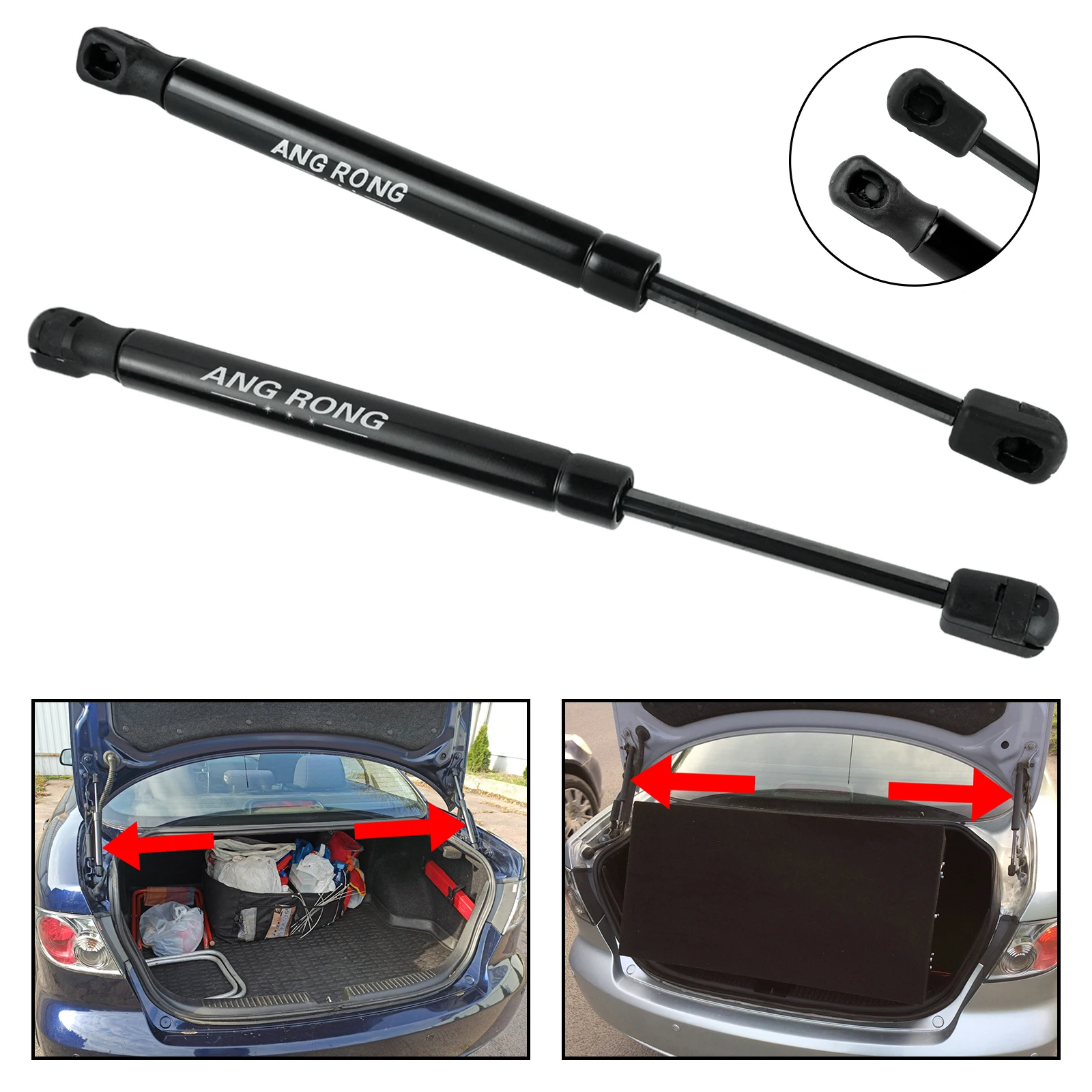 2x Rear Tailgate Trunk Boot Gas Struts Spring Support Lifter GJ6A56930 For Mazda 6 Saloon GG 02-08 Not Fit for Hatchback