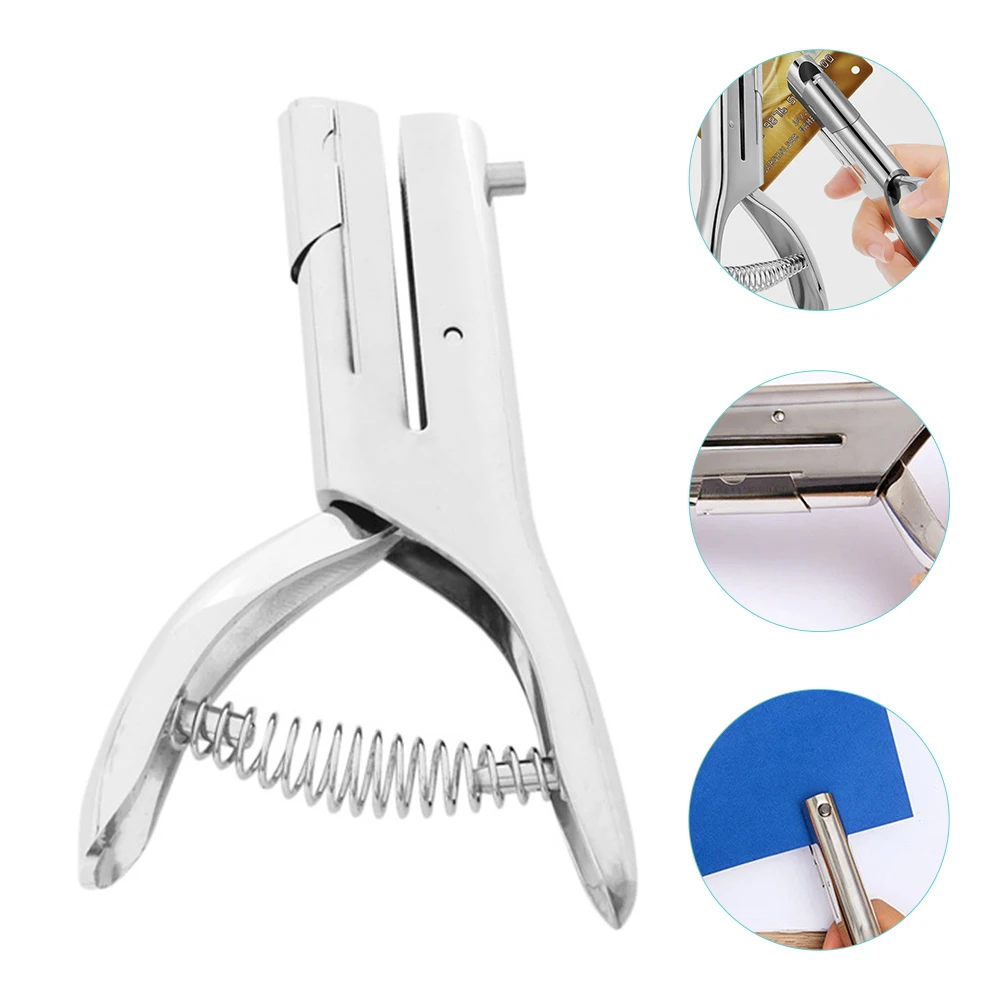 

Hole Punch Circle Pliers Office Supplies Paper Scrapbook Rectangle DIY Paper Puncher Craft Zinc Alloy Stamping Structure No