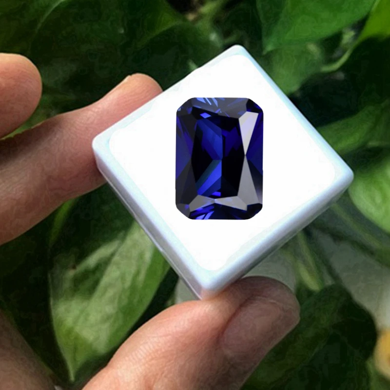 Quality Sapphire Rectangular Cut 12x16mm 12.0ct for Jewelry Making and Collection VVS Loose Gemstone Passed Test