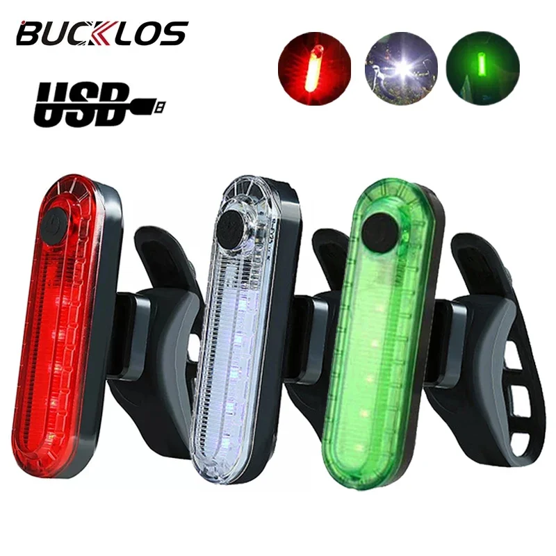 2PCS Bike Taillight Usb Rechargeable MTB Cycling Light Waterproof Riding Rear Light Front Lamp Led Night Warning Taillamp